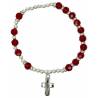 Bracelet sur élastique Grenat / Janvier