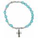 Bracelet sur élastique Topaze bleu / Décembre