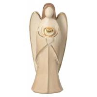 Ange avec coeur en bois sculpté 9 cm
