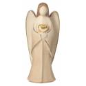 Ange avec coeur en bois sculpté 9 cm