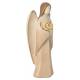 Ange avec coeur en bois sculpté 9 cm
