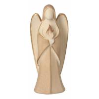 Ange avec flamme en bois sculpté 9 cm