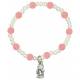 Armband/elast met engel - Roos 