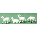 Set de 24 moutons 5 Cm X 4 Cm Pr Creche 12 Cm