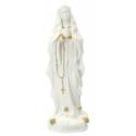 Statue 15 cm - Albâtre + Or - Lourdes