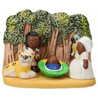 Kerststal Aardewerk - "Crèche du monde" Brésil 