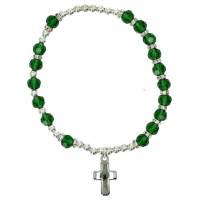 Bracelet sur élastique Péridot / Août