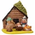 Crèche de Noël en terre cuite - "Crèche du monde" Norvège