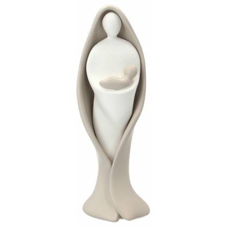 Moder met kind 20 cm - imitatie porselein 