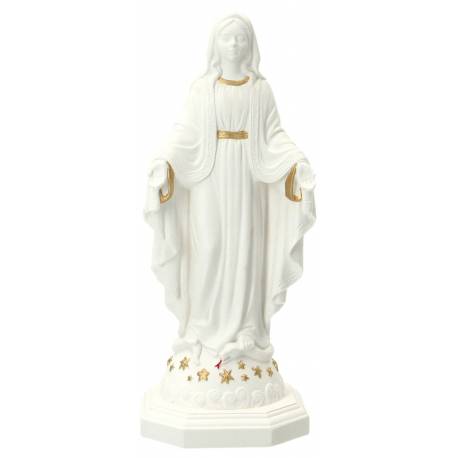 Statue 20 cm - Albâtre + Or - Miraculeuse