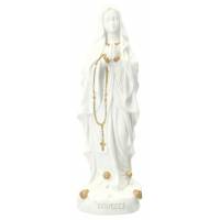 Beeld 20 cm - Alabaster + Goud Lourdes 