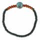Armband op elastiek Houten kraaltjes + hematiet 