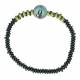 Bracelet sur élastique - Bois + hématite