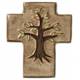 Croix Ceramique 12 X 10 Cm Brun sable - Arbre De Vie