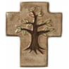 Croix Ceramique 12 X 10 Cm Brun sable - Arbre De Vie