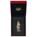 Houtsnijwerk beeld Maria modern met etui 10 cm gekleurd 