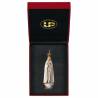 Statue en bois sculpté Notre Dame de Fatima avec étui 11 cm couleur
