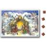 Calendrier de l'Avent chrétien avec chocolat 25 x 35 cm