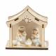 Crèche de Noël avec 5 personnages de 5 cm (10.4 X 6.4 X 9.7 cm)