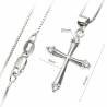 Croix en argent 21 mm+ chaîne
