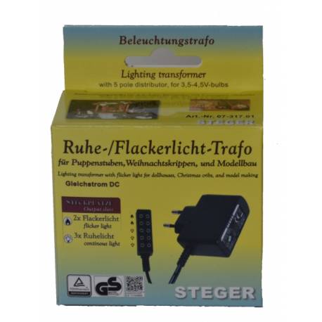 Transfo voor 3 vaste + 2 fliker verbindingen 