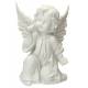 Engel knielend met duif Ht 17 cm 