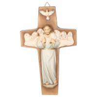 Croix Murale 20 Cm Bon Berger Couleur Blanc