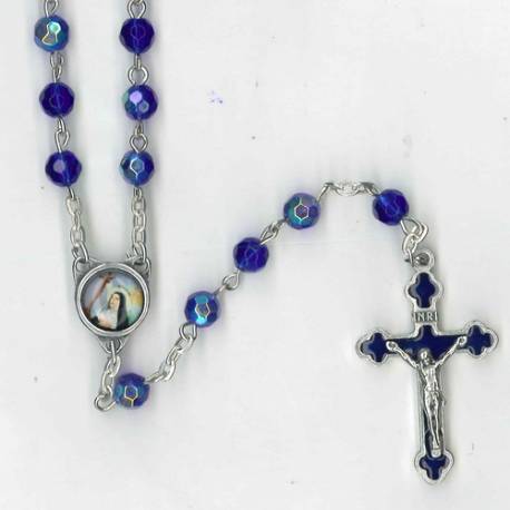 Chapelet - Ste Rita - Bleu