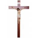 Croix murale 140 x 75 cm en bois (Christ de 70 cm en résine)