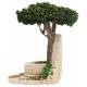 Decor voor santons de Provence Muurfontein met boom 13x9x9 cm 