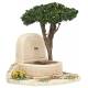 Decor voor santons de Provence Muurfontein met boom 13x9x9 cm 