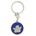 Porte-Clefs - Ange Email Bleu - 30 mm