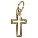 Croix ajourée - 15 mm - Métal doré