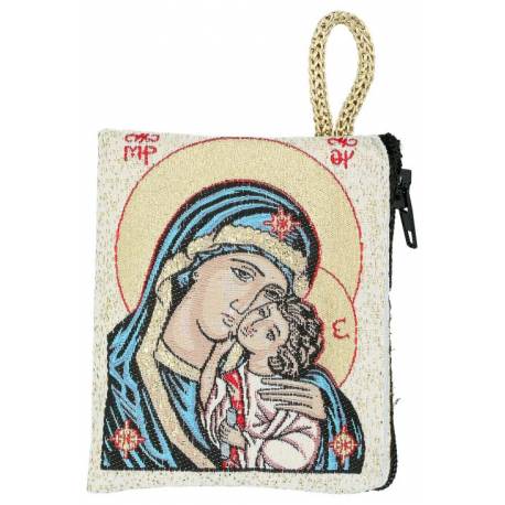 Rozenkranszakje - 6.6 X 7.2 cm - OLV met Kind 