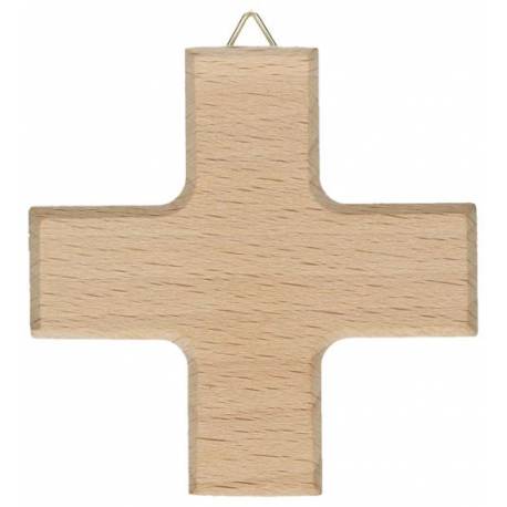 Kruisbeeld Eikenhout 6 X 6 cm zonder kruis 