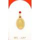 Medaille Goud 9K - Wonderbare - 17 mm 