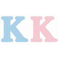 Letter k x2pcs. Hoogte 5,5 cm 