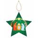 Décoration de Noël en forme d'etoile - verte