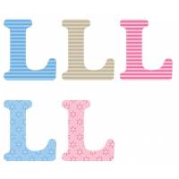 Letter l x5pcs. Hoogte 5,5 cm 