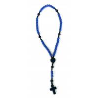 Chapelet bleu foncé Environ 23cm