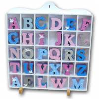 Présentoir Alphabet. Environ 45x45cm
