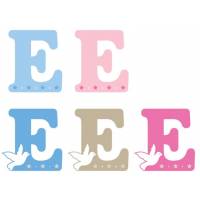Letter e x5pcs. Hoogte 5,5 cm 