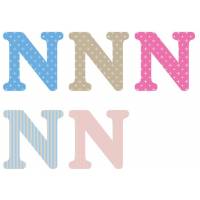 Letter n x5pcs. Hoogte 5,5 cm 
