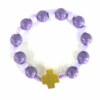 Bracelet doré parme D5cm