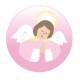 8,5 cm roze engel 