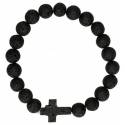 Bracelet s/élastique Pierre de lave