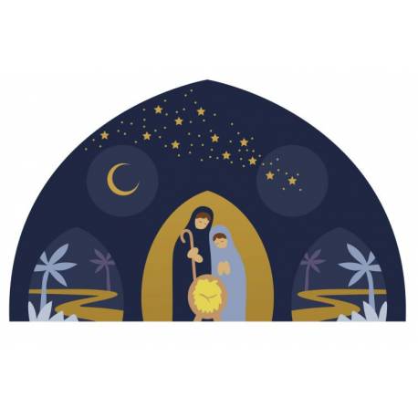Calendrier de l'Avent Nuit étoilée 22x13cm