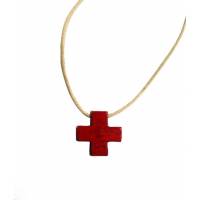 Rood -gestortte hangerskruis 15 mm 