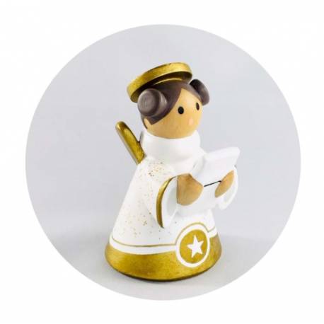 Ange 7 cm à poser - Blanc - Chant