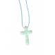 Croix Pendentif Bleue Environ 3cm